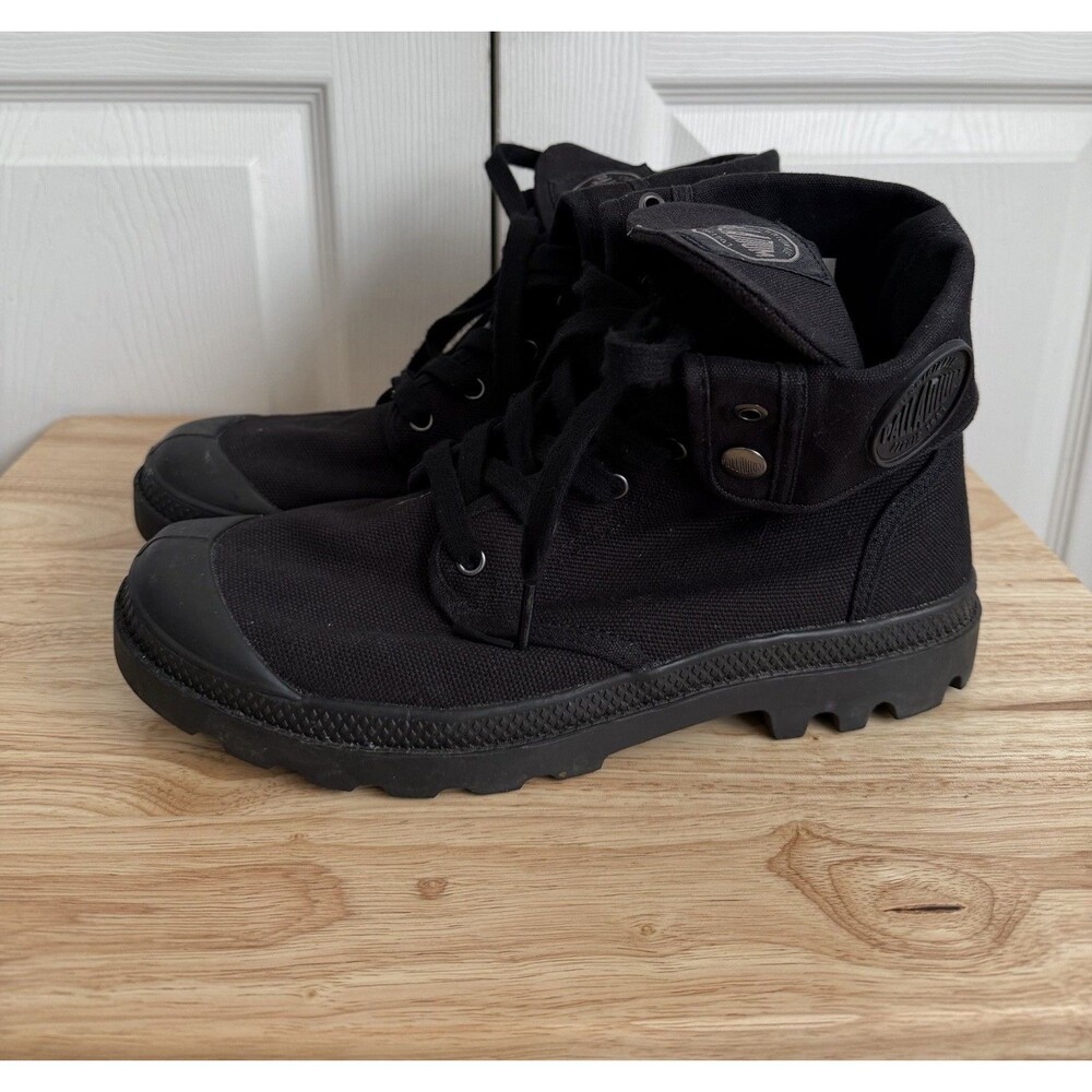 Palladium Military Style Baggy Canvas Boots Sneakers Fold Over Men's Size 10